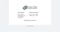 Desktop Screenshot of loettgen-und-roesser.de