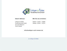 Tablet Screenshot of loettgen-und-roesser.de